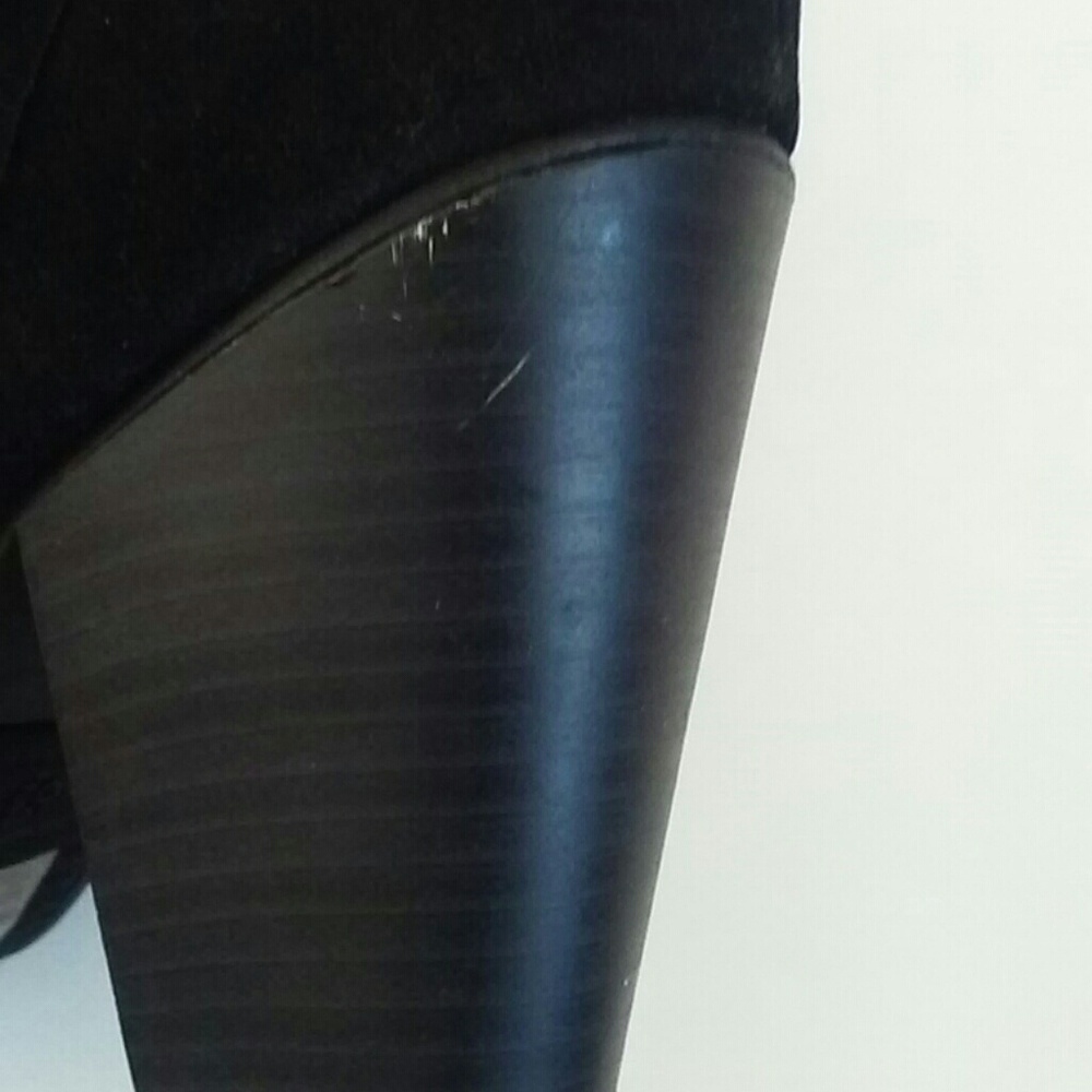 🎉HP🎉 Breckelles Heather Fringe Black Booties 8.5 - Picture 7 of 8